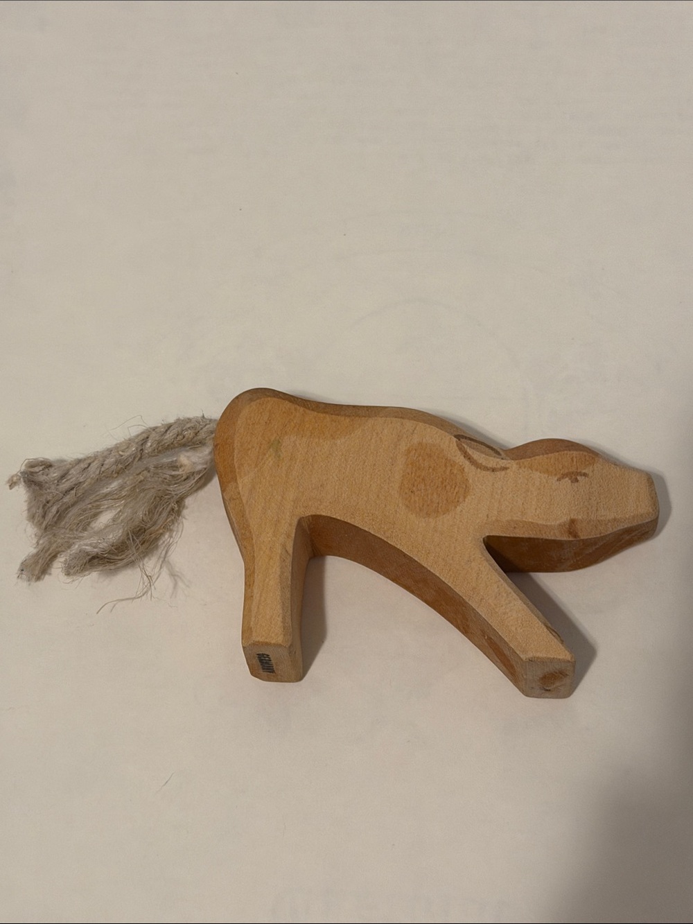 Ostheimer Wooden Calf Drinking Toy Figure
